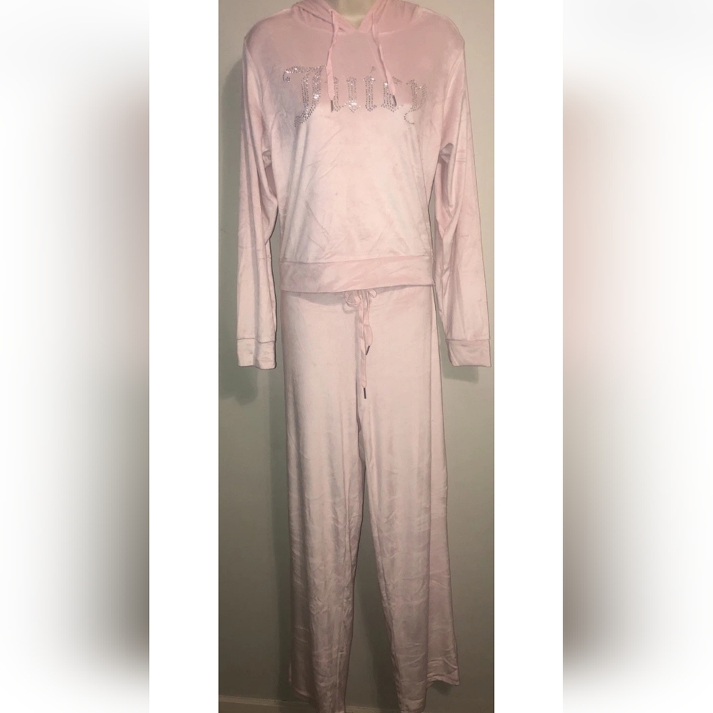 Juicy Couture Light Pink Velour Track Set